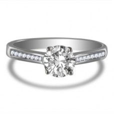 Shoulder Set Diamond Engagement Ring