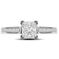 0.70ct Si2/f Princess Diamond Ring 0.70ct Si2/f Princess Diamond Ring