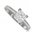 Princess Diamond Shoulder Set Ring