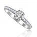 Certified 1.00ct Vs/fg Oval Diamond Ring
