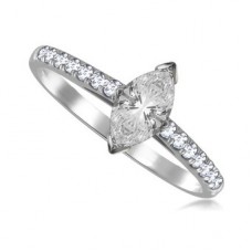 Certified 1.40ct Vs/fg Marquise Diamond Ring