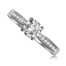 Shoulder Set Diamond Engagement Ring