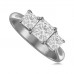 Classic Princess Diamond Trilogy Ring