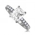 Radiant Diamond Shoulder Set Ring Radiant Diamond Shoulder Set Ring