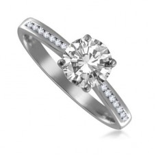 Shoulder Set Diamond Engagement Ring
