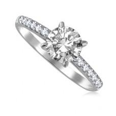 Shoulder Set Diamond Engagement Ring