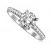 Shoulder Set Diamond Engagement Ring