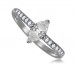 Marquise Diamond Shoulder Set Ring