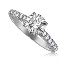 Shoulder Set Diamond Engagement Ring