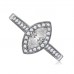 Marquise Diamond Single Halo Shoulder Set Ring