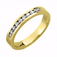 Traditional Round Diamond Half Eternity Ring