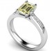 Fancy Yellow Emerald Diamond Shoulder Set Ring Fancy Yellow Emerald Diamond Shoulder Set Ring