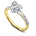 Heart & Round Diamond Vintage Ring