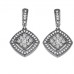 Round Diamond Drop Earrings