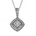 Round Diamond Cluster Pendant