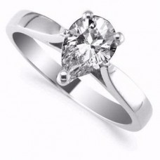 Pear Cut Diamond Ring Pear Cut Diamond Ring