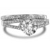 Diamond Shoulder Set Ring With Matching Band Diamond Shoulder Set Ring With Matching Band