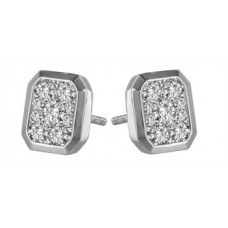 Round Diamond Cluster Earrings Round Diamond Cluster Earrings