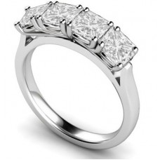 Classic Four Stone Princess Diamond Eternity Ring