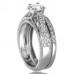 Diamond Shoulder Set Ring With Matching Band Diamond Shoulder Set Ring With Matching Band