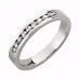 0.30ct Si/ef Diamond Set Half Eternity Ring