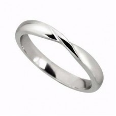 3mm Court Shaped Wedding Ring