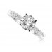 Certified 0.75ct Vs1/e Round Diamond Ring