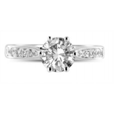 Shoulder Set Diamond Engagement Ring