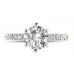 0.95ct I1/e Round Diamond Shoulder Set Ring