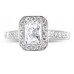 1.00ct Si2/e Round Diamond Halo Ring