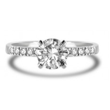 Certified 0.75ct I1/f Round Diamond Ring