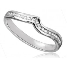 0.25ct Vs/fg Round Diamond Shaped Wedding Band