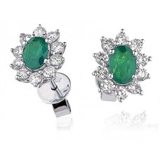 Emerald & Diamond Earrings