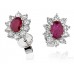 1.68ct Vs/fg Oval Gemstone Earrings