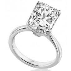 Modern Radiant Diamond Engagement Ring