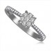 Modern Round Diamond Cluster Vintage Ring