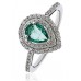 Emerald & Diamond Engagement Ring