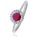 Ruby & Diamond Cluster Ring Ruby & Diamond Cluster Ring