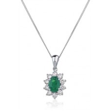 Emerald & Diamond Pendant