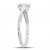 Round Shoulder Set Diamond Engagement Ring