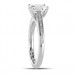Emerald Diamond Shoulder Set Ring