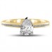 Pear Diamond Shoulder Set Ring