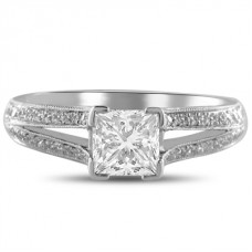 1.00ct Si2/g Princess Diamond Ring