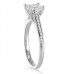 Princess Diamond Shoulder Set Ring