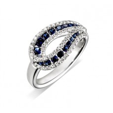 Sapphire & Diamond Designer Ring