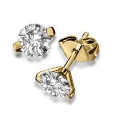 0.80ct I1/f Round Diamond Stud Earrings