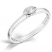 Petite Horizontal Marquise Diamond Engagement Ring