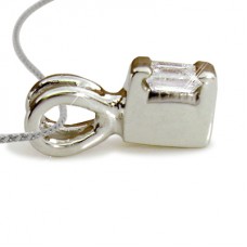 0.37ct Fg/si Princess Diamond Pendant