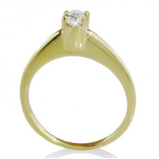 0.19ct Gh/i1 Oval Solitaire Ring