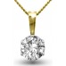 Traditional Round Diamond Solitaire Necklace